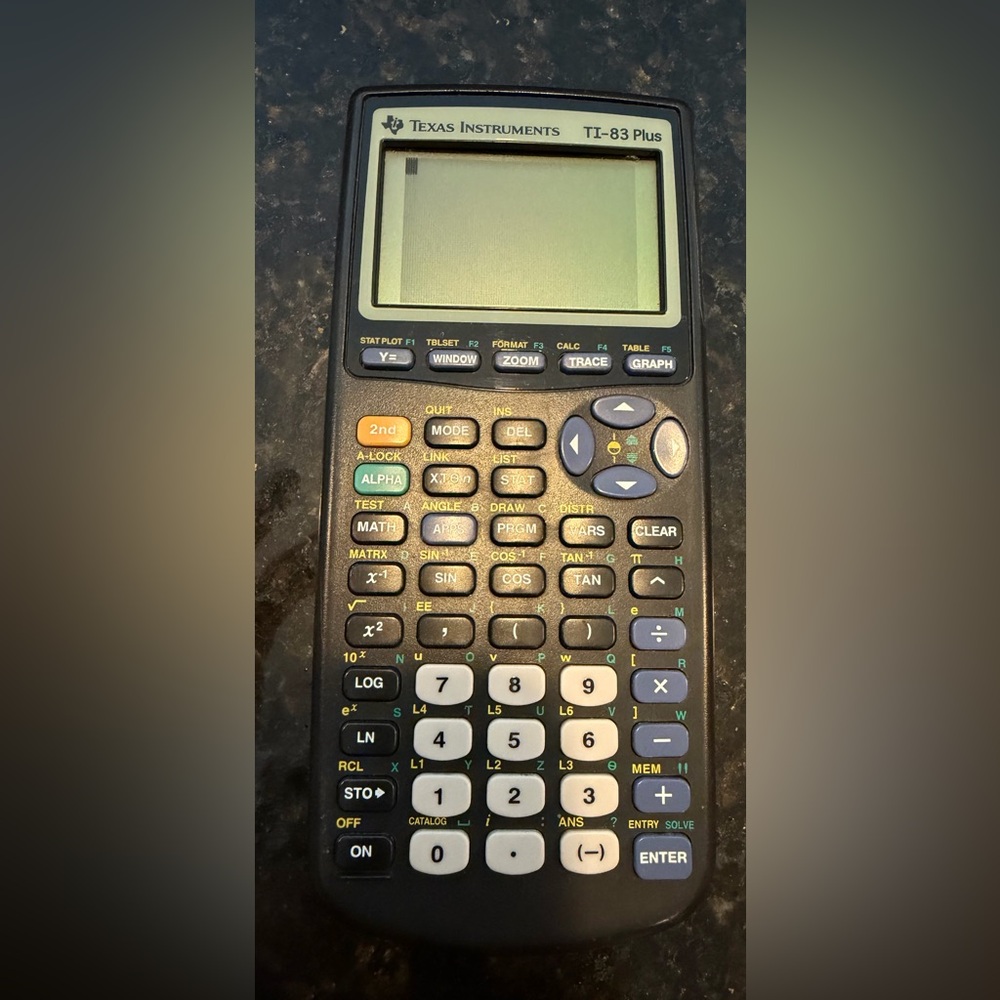Texas Instruments TI-83 Plus Black Graphing Calculator